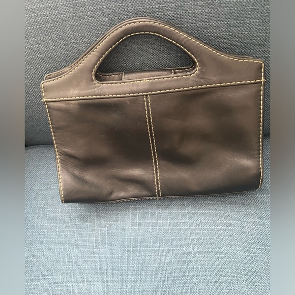 Vintage Fossil Black Leather Top Handles & Crossbody/Shoulder Purse Bag - Picture 5 of 16